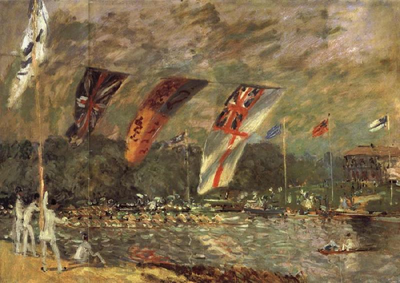 Jean-Antoine Watteau Regattas at Molesey oil painting image